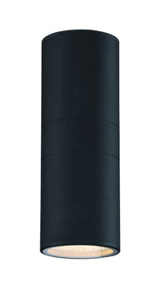 Pillar 1 Light 7" Up/Down Outdoor LED Wall Lantern in Textured Black