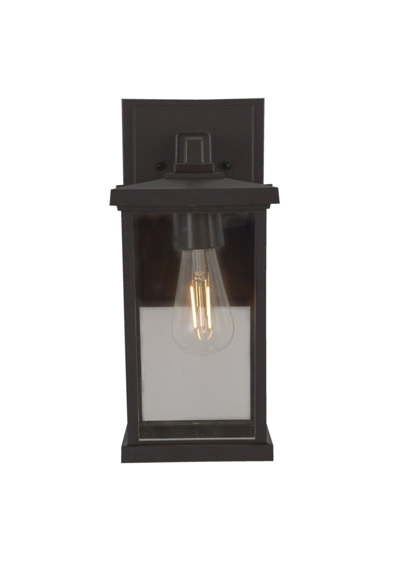 Resilience 1 Light 8.5" Medium Outdoor Wall Lantern in Bronze