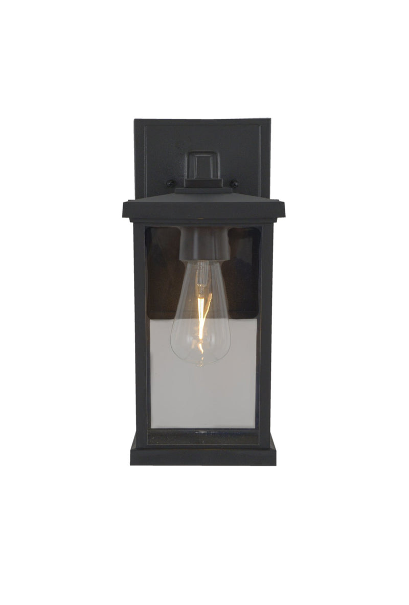 Resilience 1 Light 8.5" Medium Outdoor Wall Lantern in Textured Black