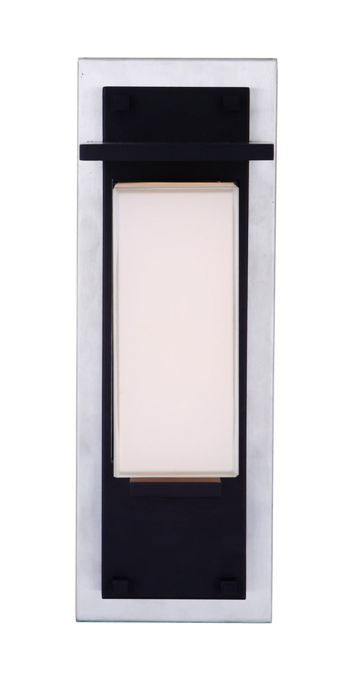 Heights 1 Light 5.2" Small Outdoor LED Wall Lantern in Stainless Steel / Midnight