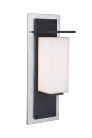 Heights 1 Light 8.39" Large Outdoor LED Wall Lantern in Stainless Steel / Midnight
