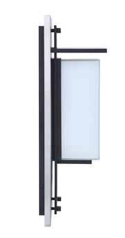 Heights 1 Light 8.39" Large Outdoor LED Wall Lantern in Stainless Steel / Midnight
