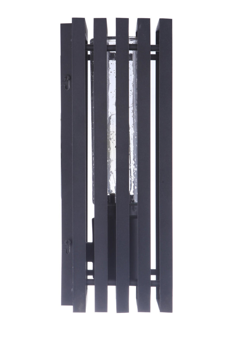 Carmel 1 Light 5" Small Outdoor Wall Lantern in Textured Black