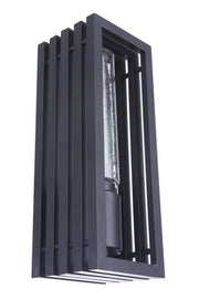 Carmel 1 Light 5" Small Outdoor Wall Lantern in Textured Black