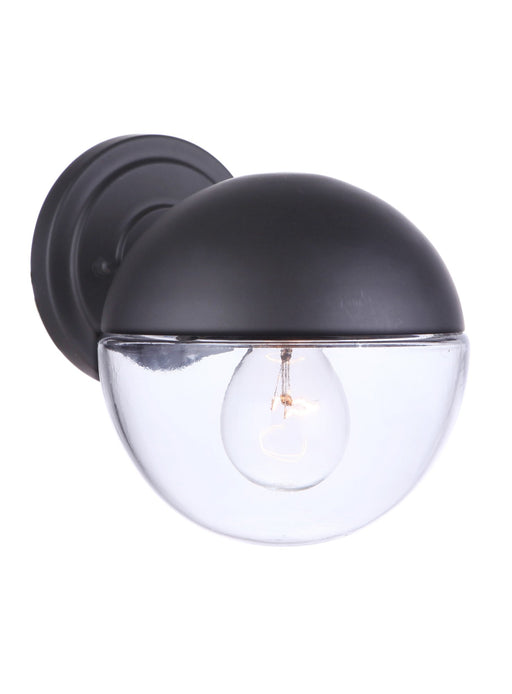Evie 1 Light 6.5" Small Outdoor Wall Lantern in Midnight