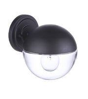 Evie 1 Light 6.5" Small Outdoor Wall Lantern in Midnight