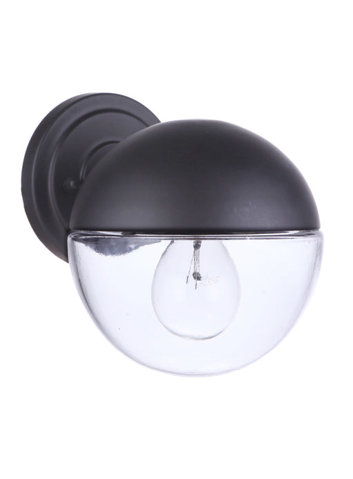 Evie 1 Light 6.5" Small Outdoor Wall Lantern in Midnight