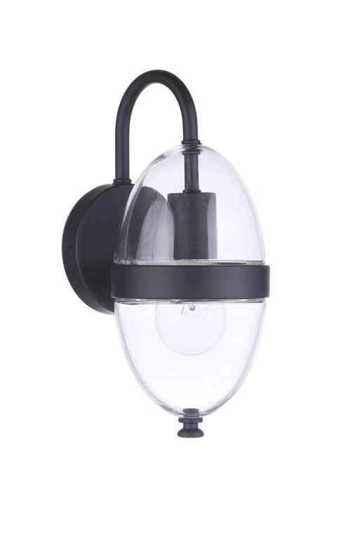 Sivo 1 Light 5" Small Outdoor Wall Lantern in Midnight