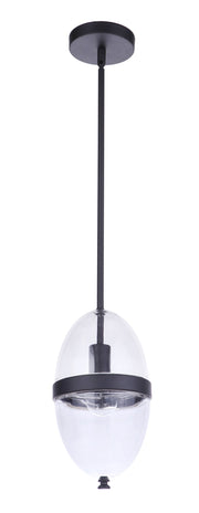 Sivo 1 Light 6.75" Outdoor Pendant in Midnight