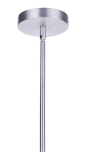 Sivo 1 Light 6.75" Outdoor Pendant in Satin Aluminum