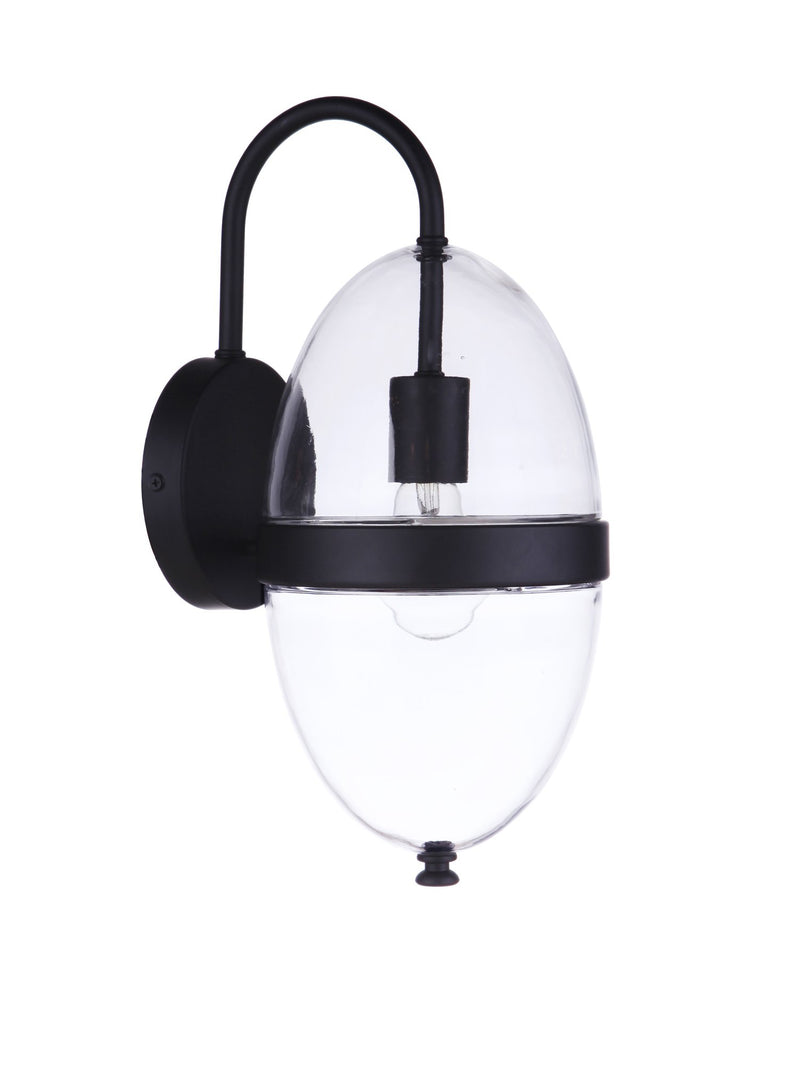 Sivo 1 Light 6.75" Medium Outdoor Wall Lantern in Midnight