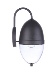 Sivo 1 Light 6.75" Medium Outdoor Wall Lantern in Midnight