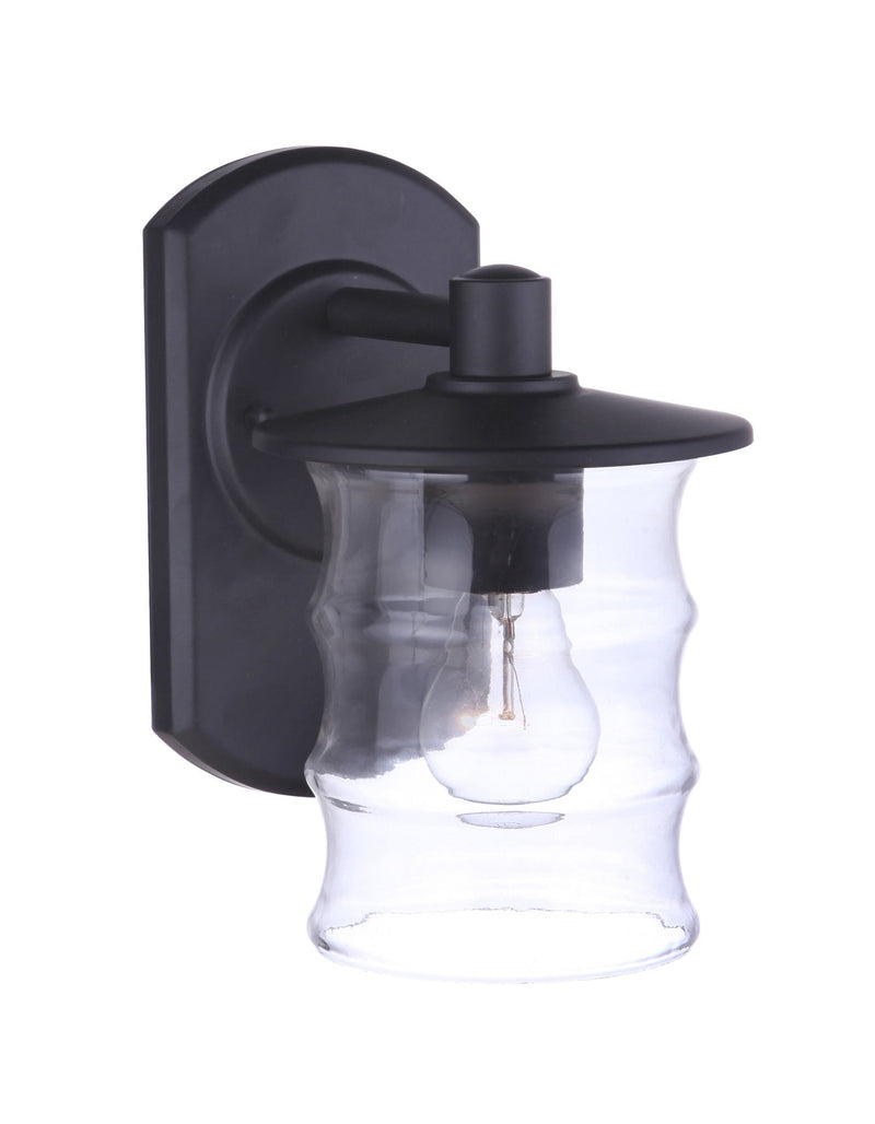 Canon 1 Light 6.13" Small Outdoor Wall Lantern in Midnight