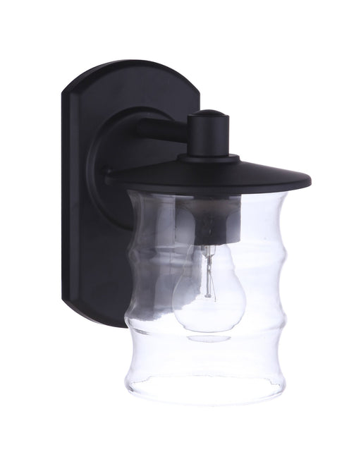 Canon 1 Light 6.13" Small Outdoor Wall Lantern in Midnight