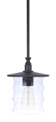 Canon 1 Light 7.5" Outdoor Pendant in Midnight