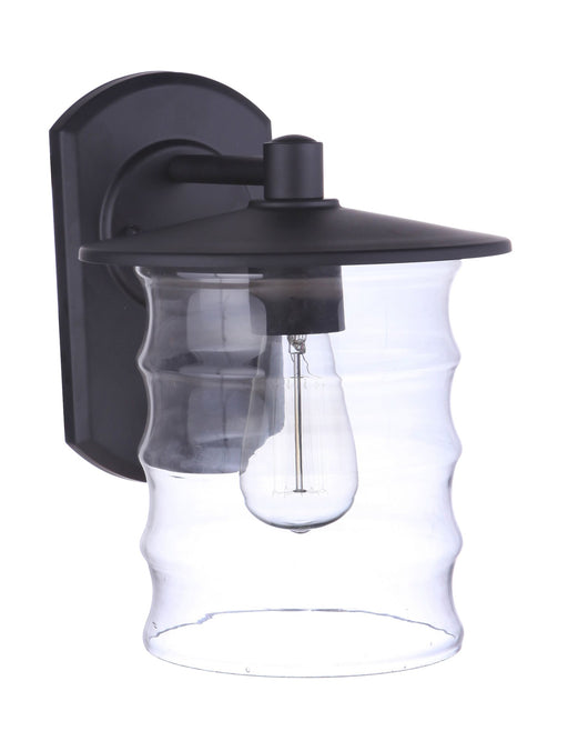 Canon 1 Light 9" Large Outdoor Wall Lantern in Midnight