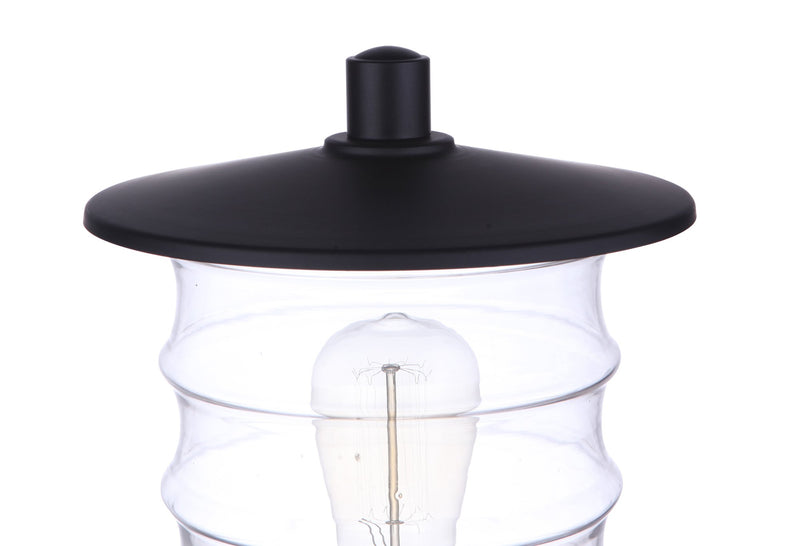 Canon 1 Light 9" Outdoor Post Mount in Midnight