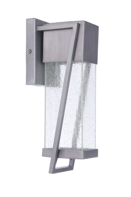 Bryce 1 Light 4.5" Small Outdoor LED Wall Lantern in Brushed Titanium
