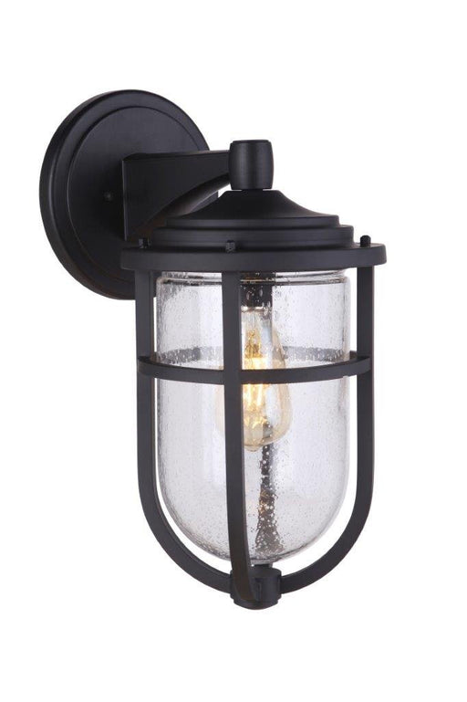 Voyage 1 Light 8" Medium Outdoor Wall Lantern in Midnight