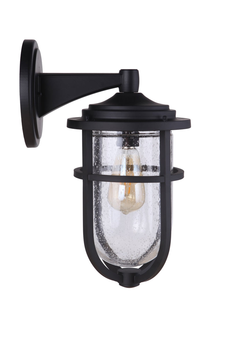 Voyage 1 Light 8" Medium Outdoor Wall Lantern in Midnight