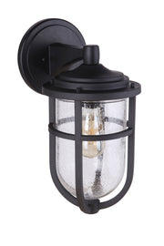 Voyage 1 Light 8" Medium Outdoor Wall Lantern in Midnight
