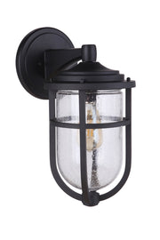 Voyage 1 Light 8" Medium Outdoor Wall Lantern in Midnight