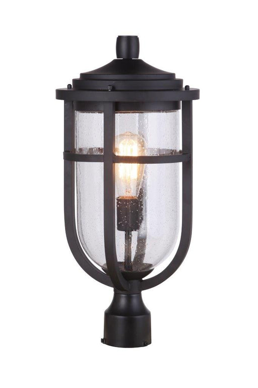 Voyage 1 Light 9.5" Outdoor Post Lantern in Midnight