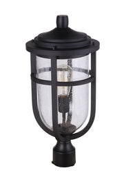 Voyage 1 Light 9.5" Outdoor Post Lantern in Midnight