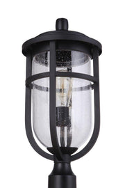 Voyage 1 Light 9.5" Outdoor Post Lantern in Midnight