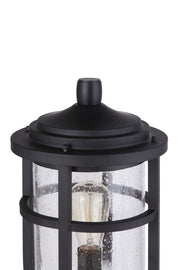 Voyage 1 Light 9.5" Outdoor Post Lantern in Midnight