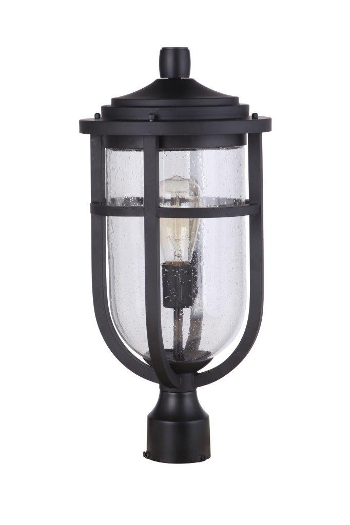Voyage 1 Light 9.5" Outdoor Post Lantern in Midnight