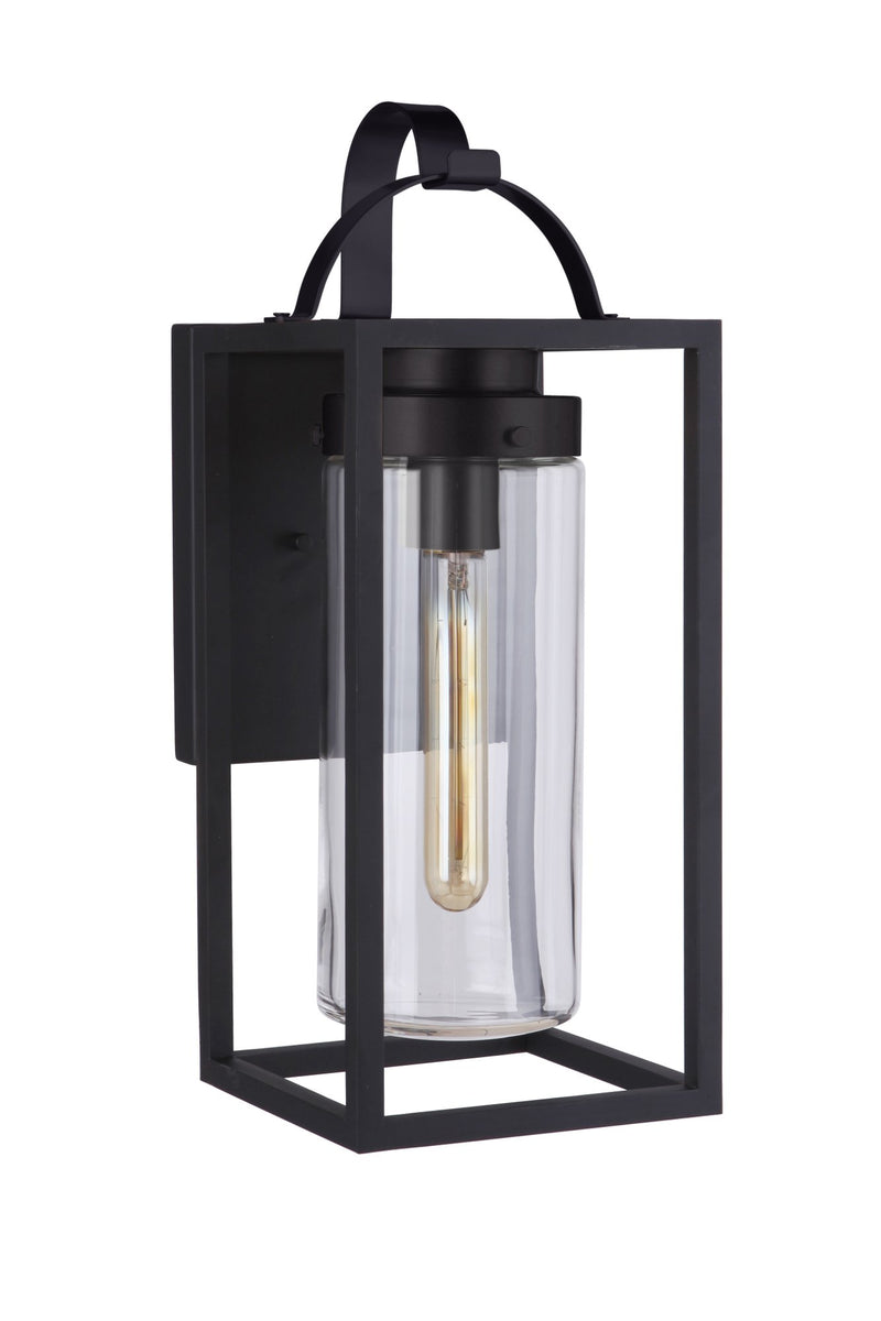 Neo 1 Light 7.88" Large Outdoor Wall Lantern in Midnight