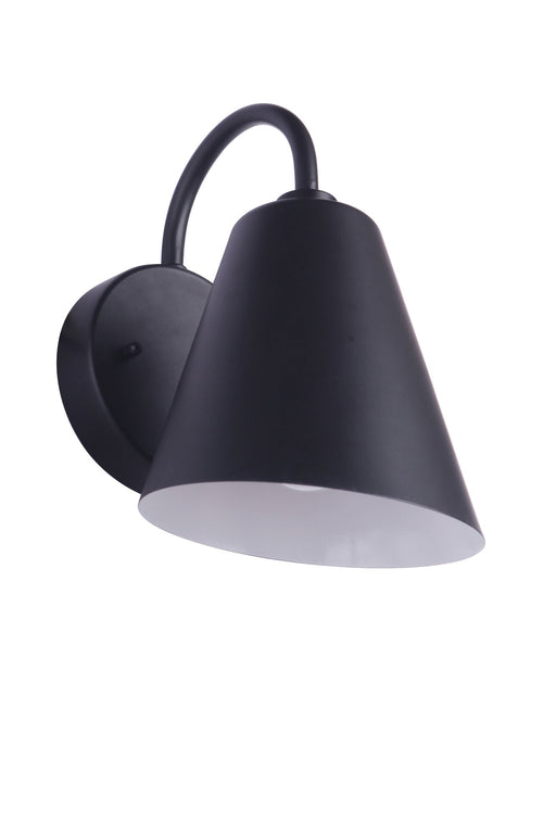 Point Clear 1 Light 6.88" Small Outdoor Wall Lantern in Midnight