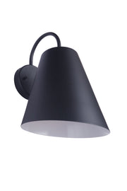 Point Clear 1 Light 9" Medium Outdoor Wall Lantern in Midnight