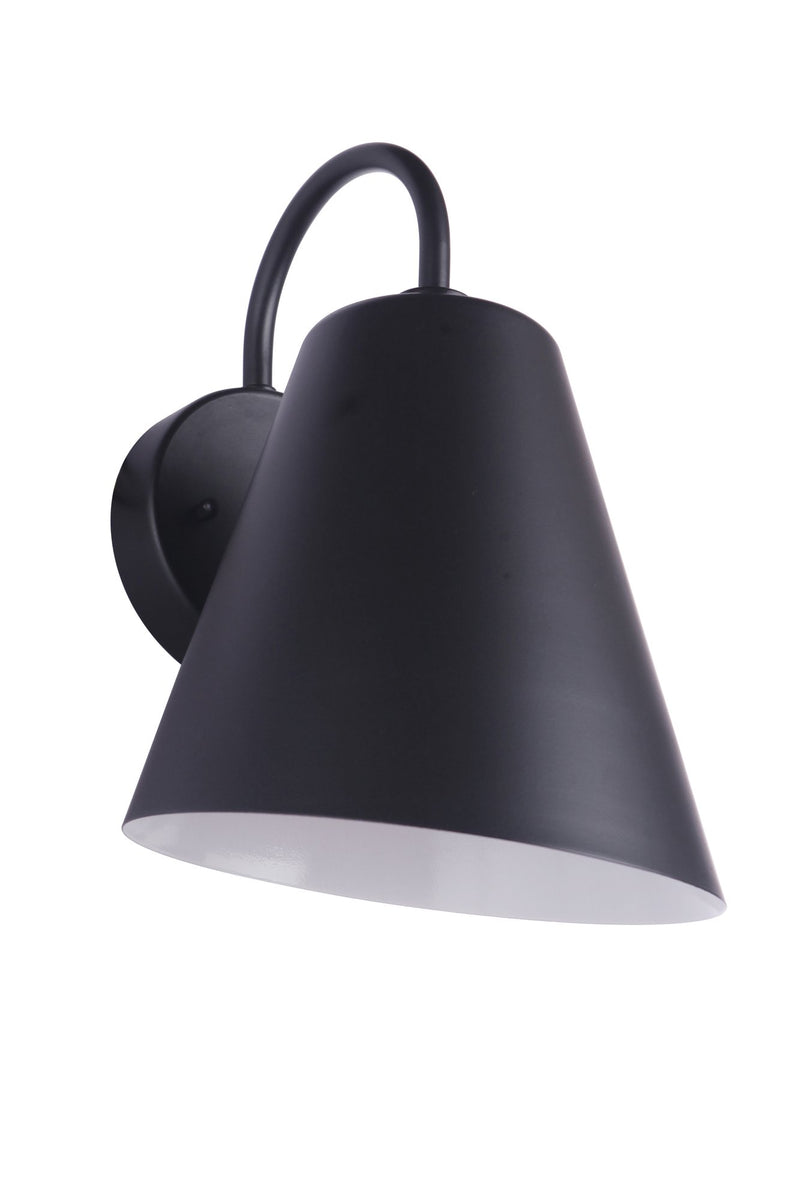 Point Clear 1 Light 11" Large Outdoor Wall Lantern in Midnight