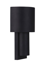 Midtown 1 Light 5.88" Small Outdoor 2 Tiered LED Wall Mount in Midnight