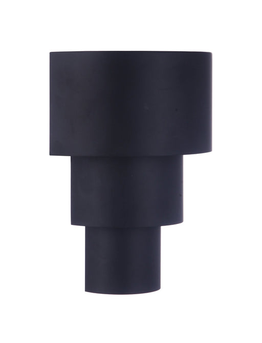 Midtown 1 Light 6.63" Medium Outdoor 3 Tiered LED Wall Mount in Midnight