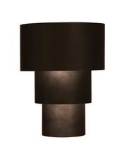 Midtown 1 Light 8.5" Large Outdoor 3 Tiered LED Wall Mount in Midnight