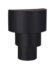 Midtown 1 Light 8.5" Large Outdoor 3 Tiered LED Wall Mount in Midnight