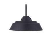 Landmark 1 Light 12" Outdoor Wall Lantern in Midnight