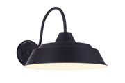 Landmark 1 Light 15" Outdoor Wall Lantern in Midnight