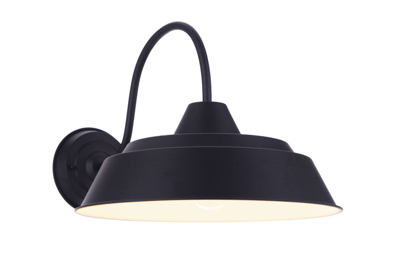 Landmark 1 Light 15" Outdoor Wall Lantern in Midnight