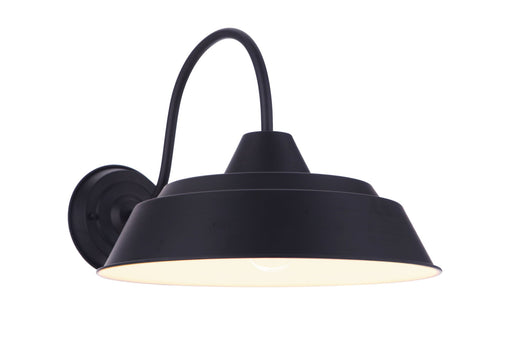 Landmark 1 Light 15" Outdoor Wall Lantern in Midnight