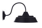 Landmark 1 Light 15" Outdoor Wall Lantern in Midnight