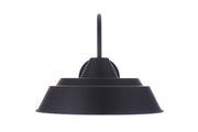 Landmark 1 Light 15" Outdoor Wall Lantern in Midnight