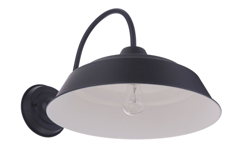 Landmark 1 Light 15" Outdoor Wall Lantern in Midnight