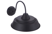 Landmark 1 Light 15" Outdoor Wall Lantern in Midnight