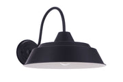 Landmark 1 Light 15" Outdoor Wall Lantern in Midnight