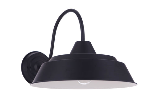 Landmark 1 Light 15" Outdoor Wall Lantern in Midnight