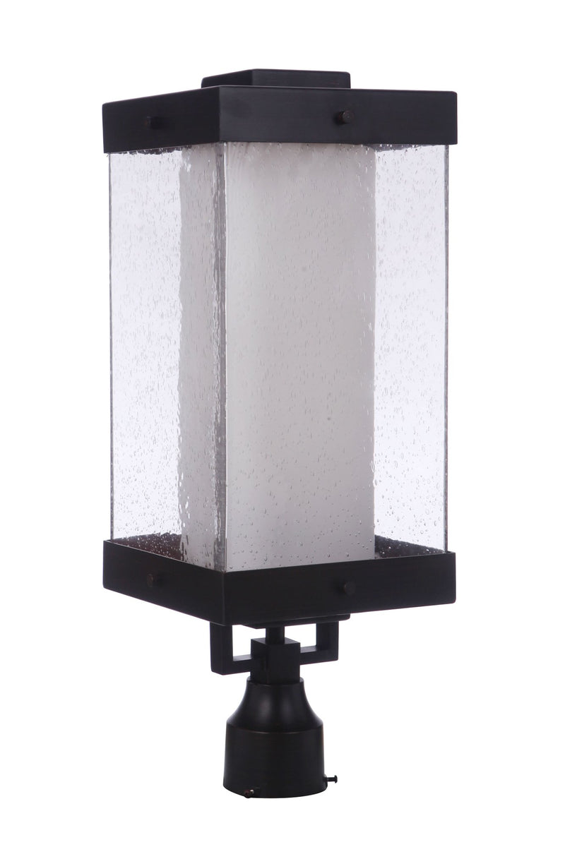 Hayner 1 Light 8.88" Outdoor Post Mount in Midnight